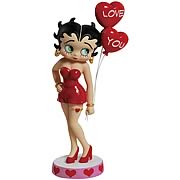 Betty Boop Heart Balloons Statue